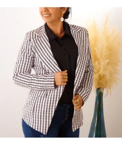 La boutique de Lilie BLAZER MILA CARREAUX> Vestes