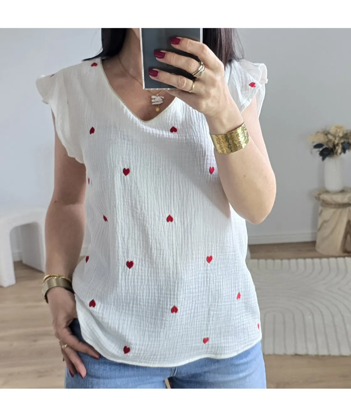 La boutique de Lilie BLOUSE GAETANE GAZ DE COTON> Tops / Blouses