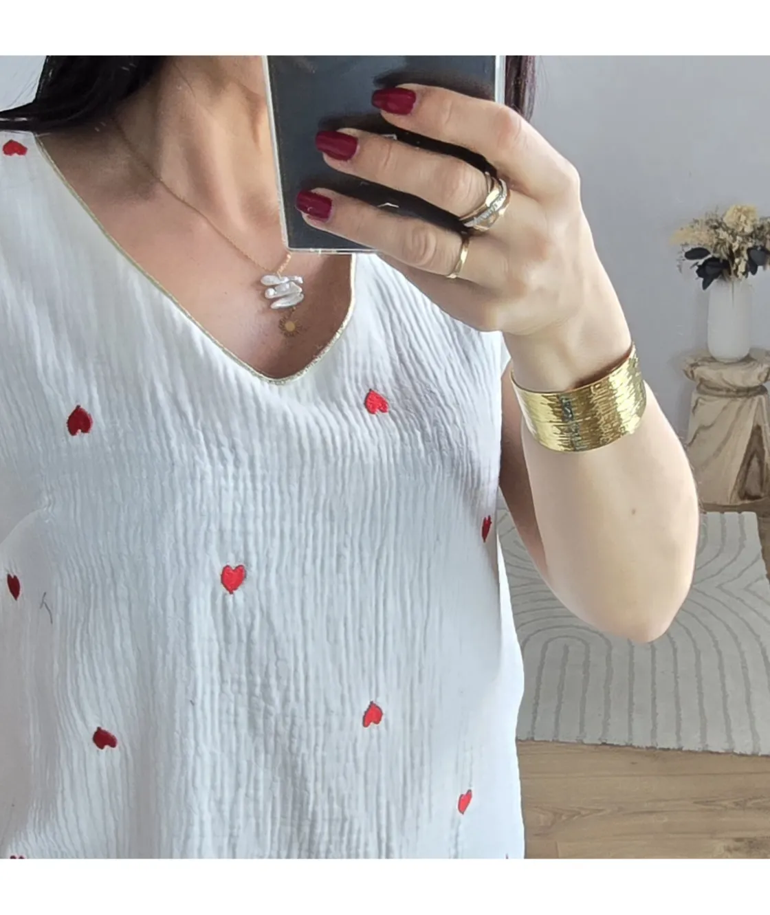 La boutique de Lilie BLOUSE GAETANE GAZ DE COTON> Tops / Blouses
