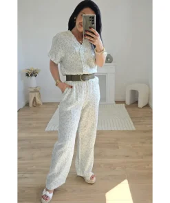 La boutique de Lilie COMBINAISON BLANCHE GAZE DE COTON> Combinaisons