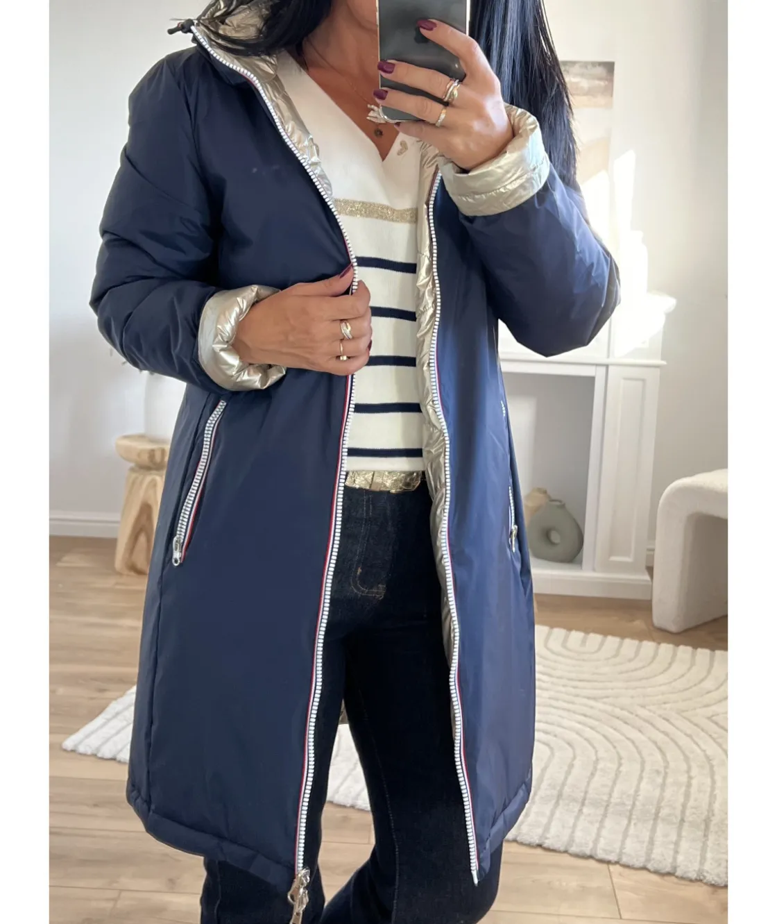 La boutique de Lilie DOUDOUNE REVERSIBLE YUNA> Manteaux|Doudounes
