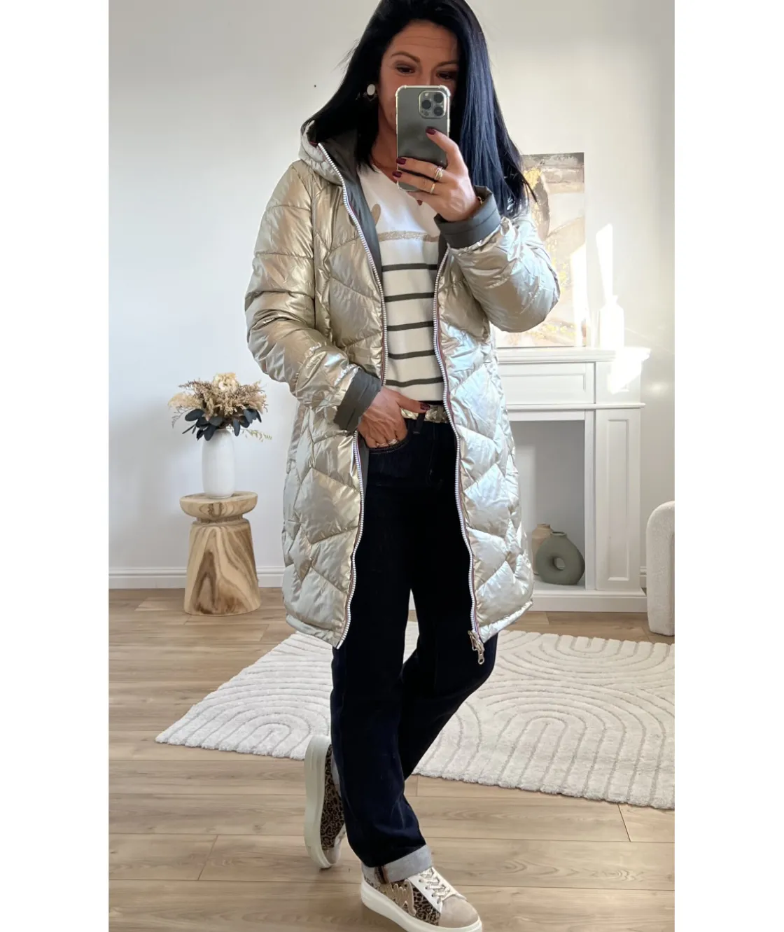 La boutique de Lilie DOUDOUNE REVERSIBLE YUNA> Manteaux|Doudounes