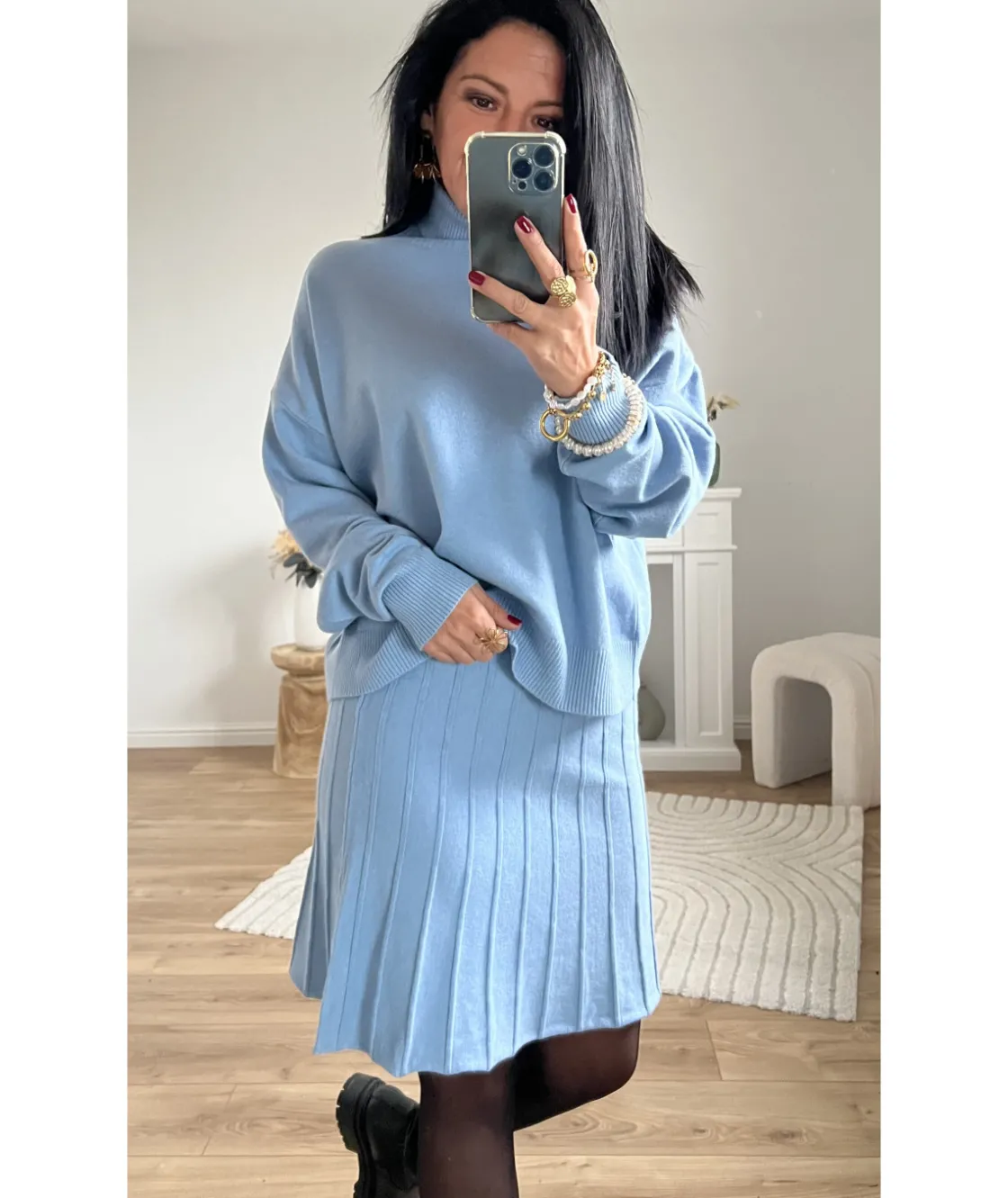 La boutique de Lilie ENSEMBLE JUPE PULL SAMANTHA> Jupes / Shorts