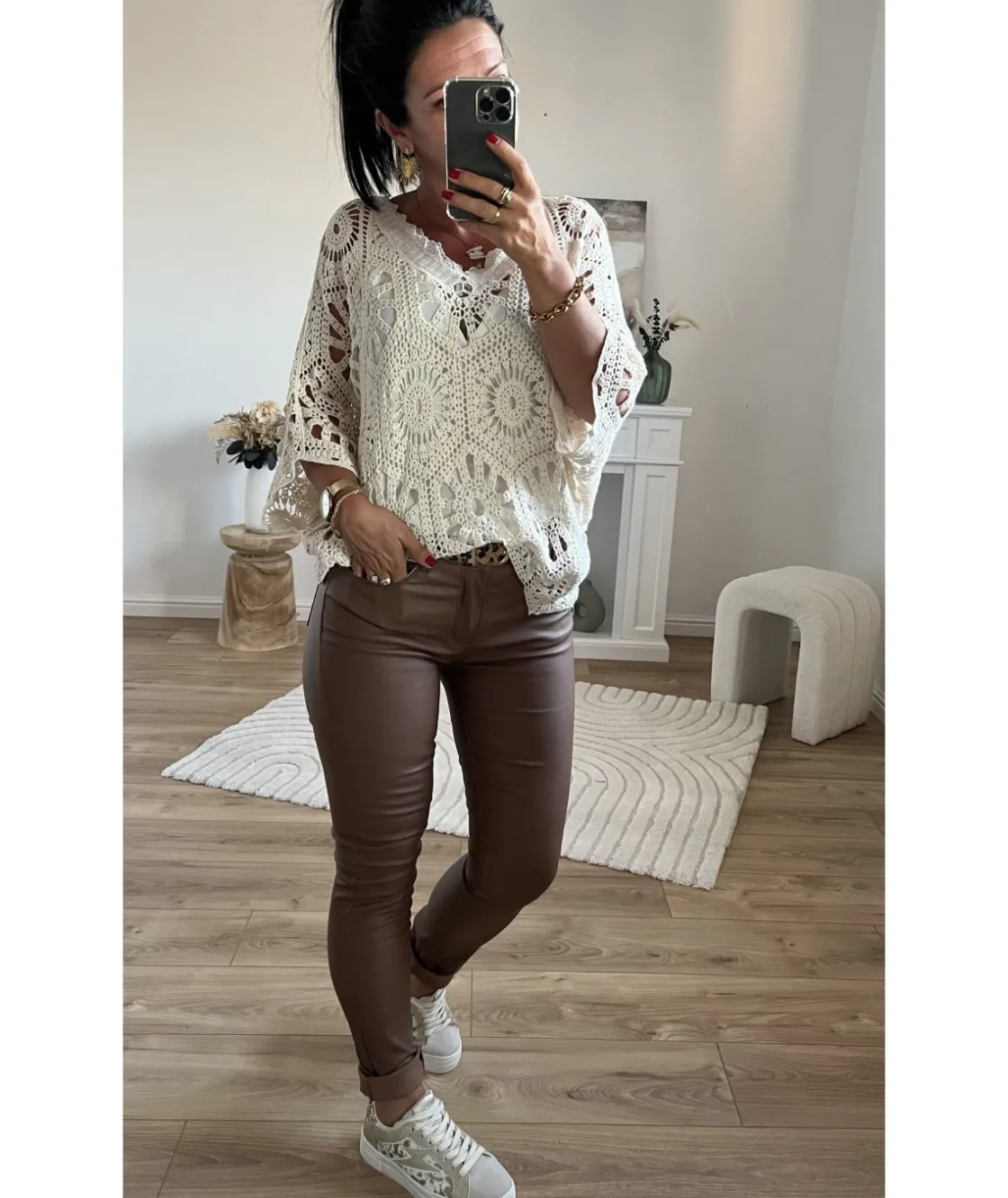 La boutique de Lilie JEANS HUILE ROSALIE> Jeans / Pantalons
