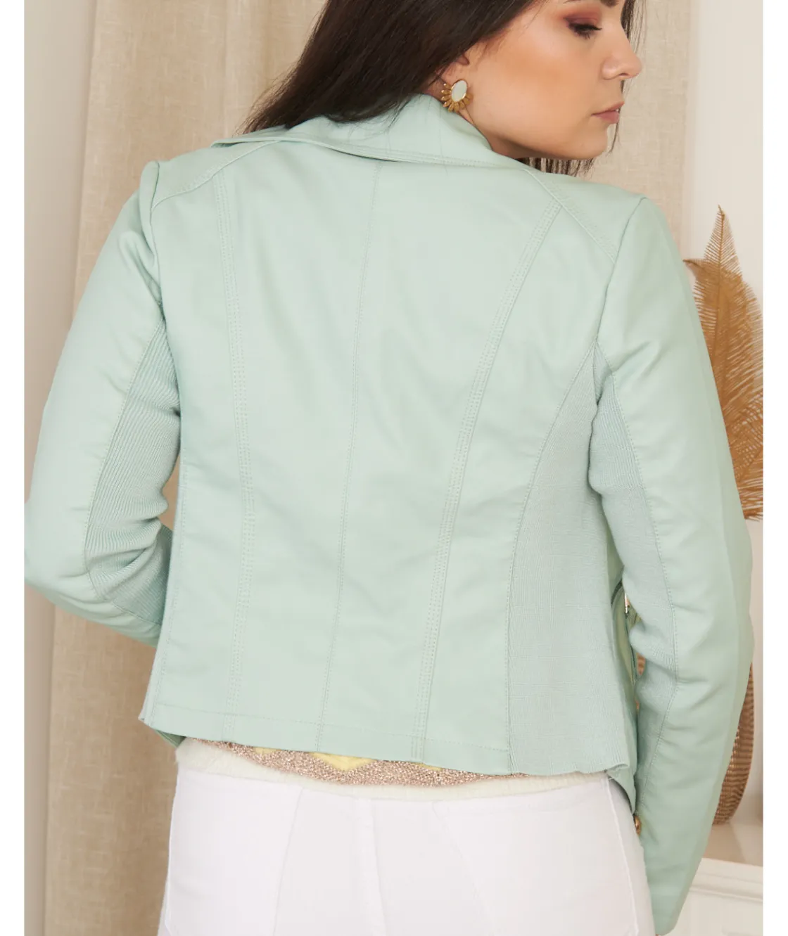 La boutique de Lilie PERFECTO SIMILI CUIR BRUNA> Vestes