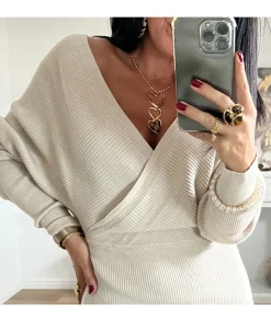 La boutique de Lilie ROBE PULL OLIVINE> Robes