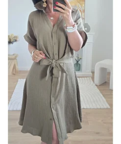 La boutique de Lilie ROBE STEFFY GAZE DE COTON> Robes
