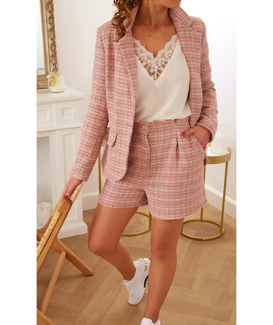 La boutique de Lilie SHORT SIDONIE - Rose> Jupes / Shorts