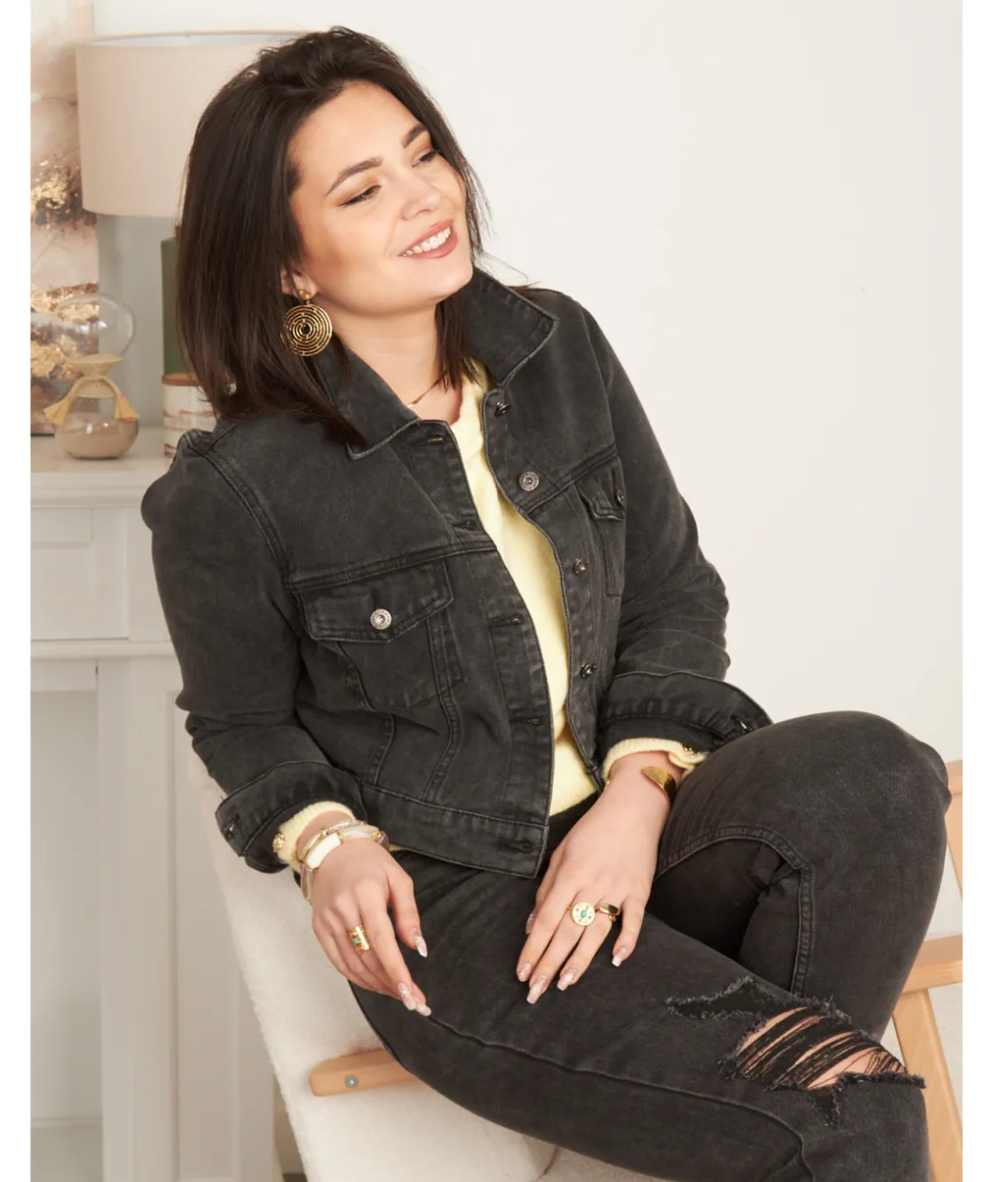 La boutique de Lilie VESTE EN JEANS ARIELLE> Vestes