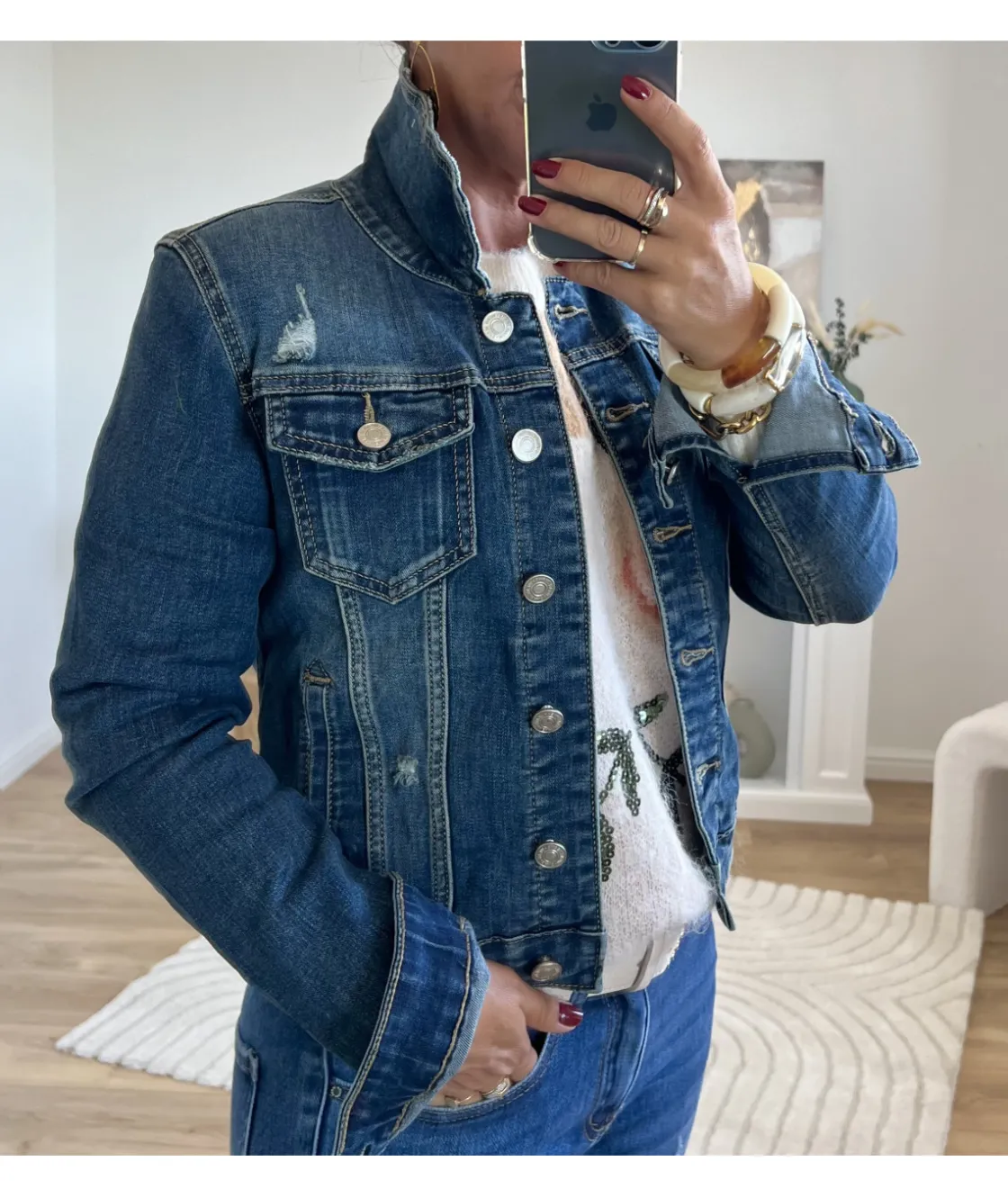 La boutique de Lilie VESTE EN JEANS FLORANE> Vestes