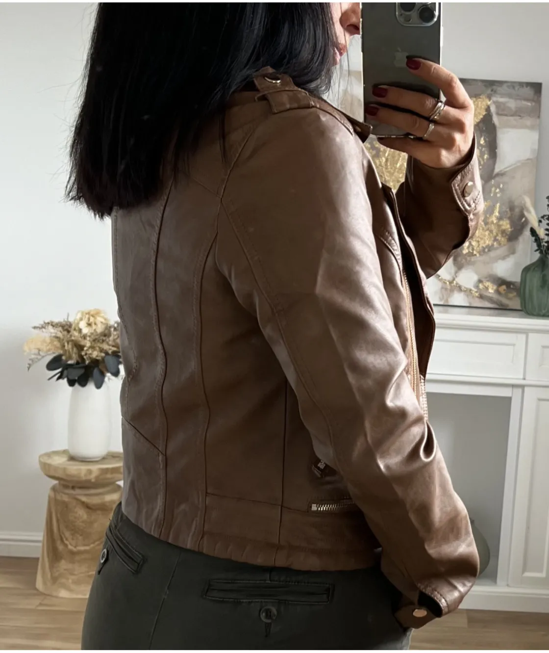 La boutique de Lilie VESTE SIMILI CUIR LAETICIA> Vestes