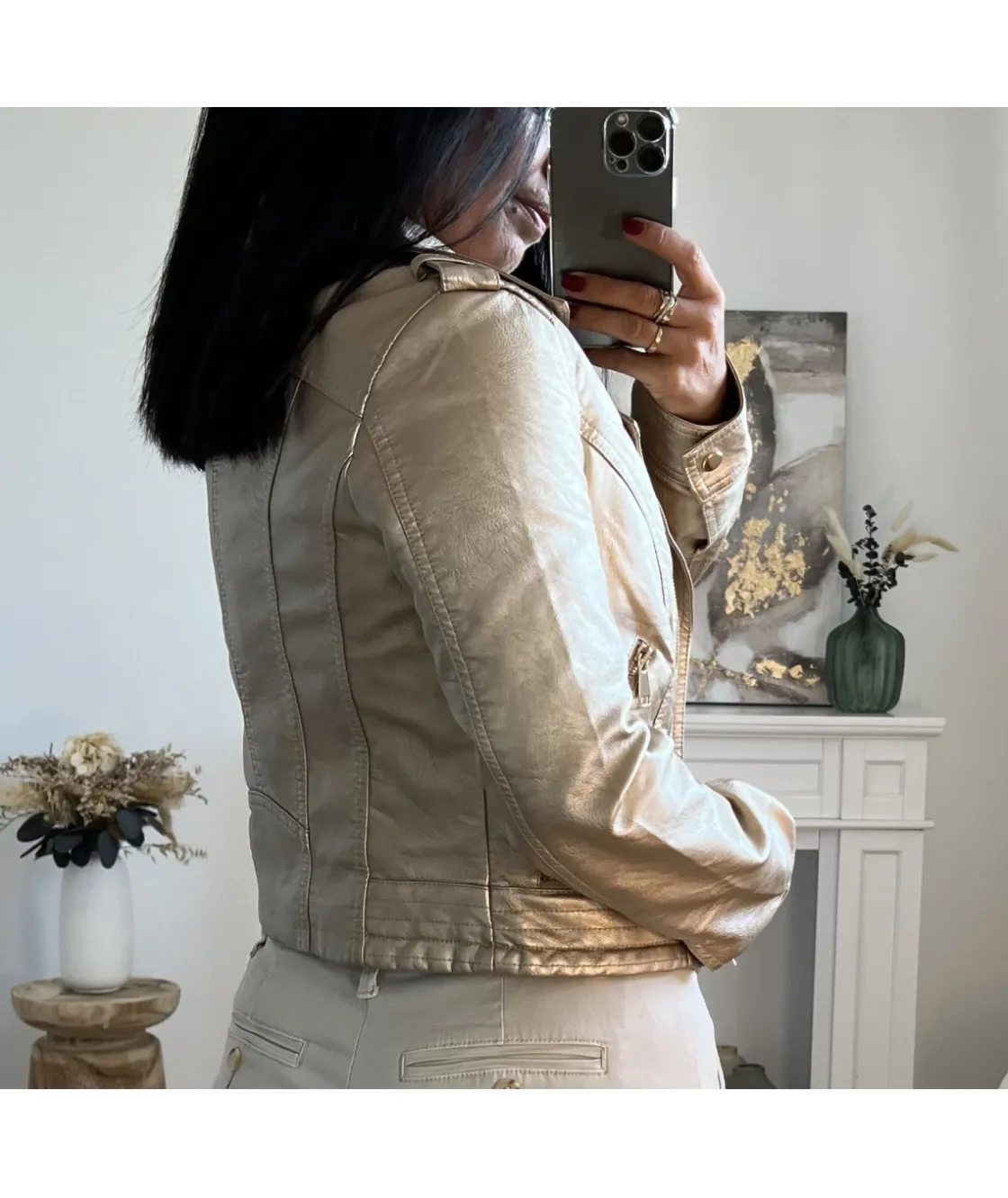 La boutique de Lilie VESTE SIMILI CUIR LAETICIA> Vestes