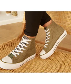 La boutique de Lilie BASKETS JOULIA KAKI> Baskets