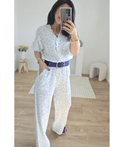 La boutique de Lilie COMBINAISON BLANCHE GAZE DE COTON> Combinaisons