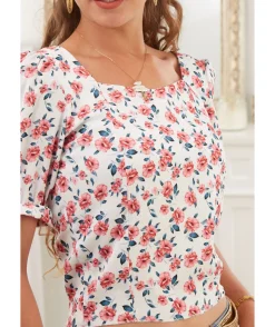 La boutique de Lilie CROC TOP LAURA> Tops / Blouses