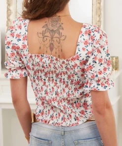 La boutique de Lilie CROC TOP LAURA> Tops / Blouses