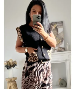 La boutique de Lilie GILET CAMELIANA> Pulls / Gilets