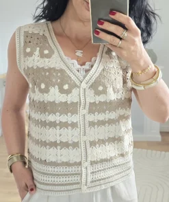 La boutique de Lilie GILET ISIA> Pulls / Gilets