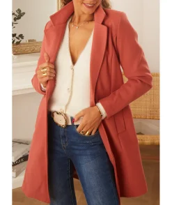 La boutique de Lilie MANTEAU PETRA VIEUX ROSE> Manteaux