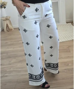 La boutique de Lilie PANTALON CLAIRE EN LIN> Jeans / Pantalons