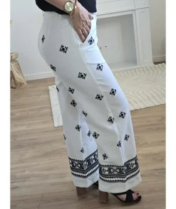 La boutique de Lilie PANTALON CLAIRE EN LIN> Jeans / Pantalons