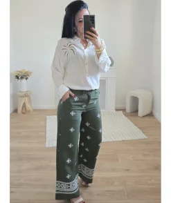 La boutique de Lilie PANTALON CLAIRE EN LIN> Jeans / Pantalons