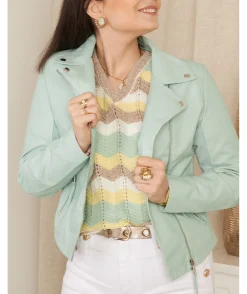 La boutique de Lilie PERFECTO SIMILI CUIR BRUNA> Vestes