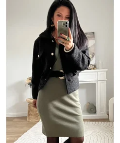 La boutique de Lilie ROBE PULL OLIVINE> Robes