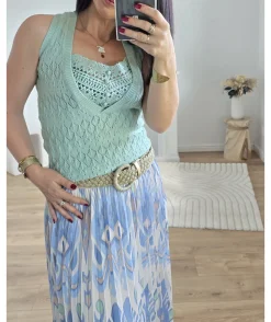 La boutique de Lilie TOP MAURINE VERT> Tops / Blouses
