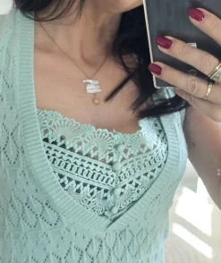 La boutique de Lilie TOP MAURINE VERT> Tops / Blouses
