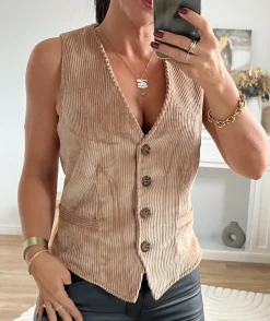 La boutique de Lilie VESTE SANS MANCHE ANNE CECILE> Vestes