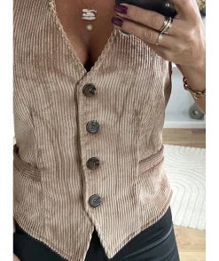 La boutique de Lilie VESTE SANS MANCHE ANNE CECILE> Vestes