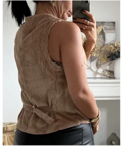 La boutique de Lilie VESTE SANS MANCHE ANNE CECILE> Vestes