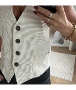 La boutique de Lilie VESTE SANS MANCHE ANNE CECILE> Vestes
