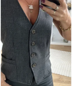 La boutique de Lilie VESTE SANS MANCHE FLAVIE> Vestes