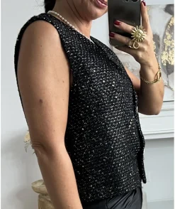 La boutique de Lilie VESTE SANS MANCHE ORNELLA> Vestes