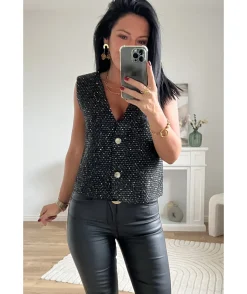 La boutique de Lilie VESTE SANS MANCHE ORNELLA> Vestes