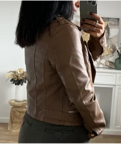 La boutique de Lilie VESTE SIMILI CUIR LAETICIA> Vestes
