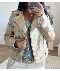 La boutique de Lilie VESTE SIMILI CUIR LAETICIA> Vestes